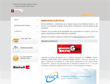 Tablet Screenshot of generadorelectrico.cl